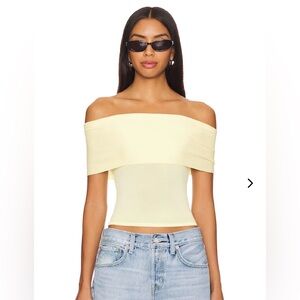 Lovers and Friends Anita Top in Pastel Yellow